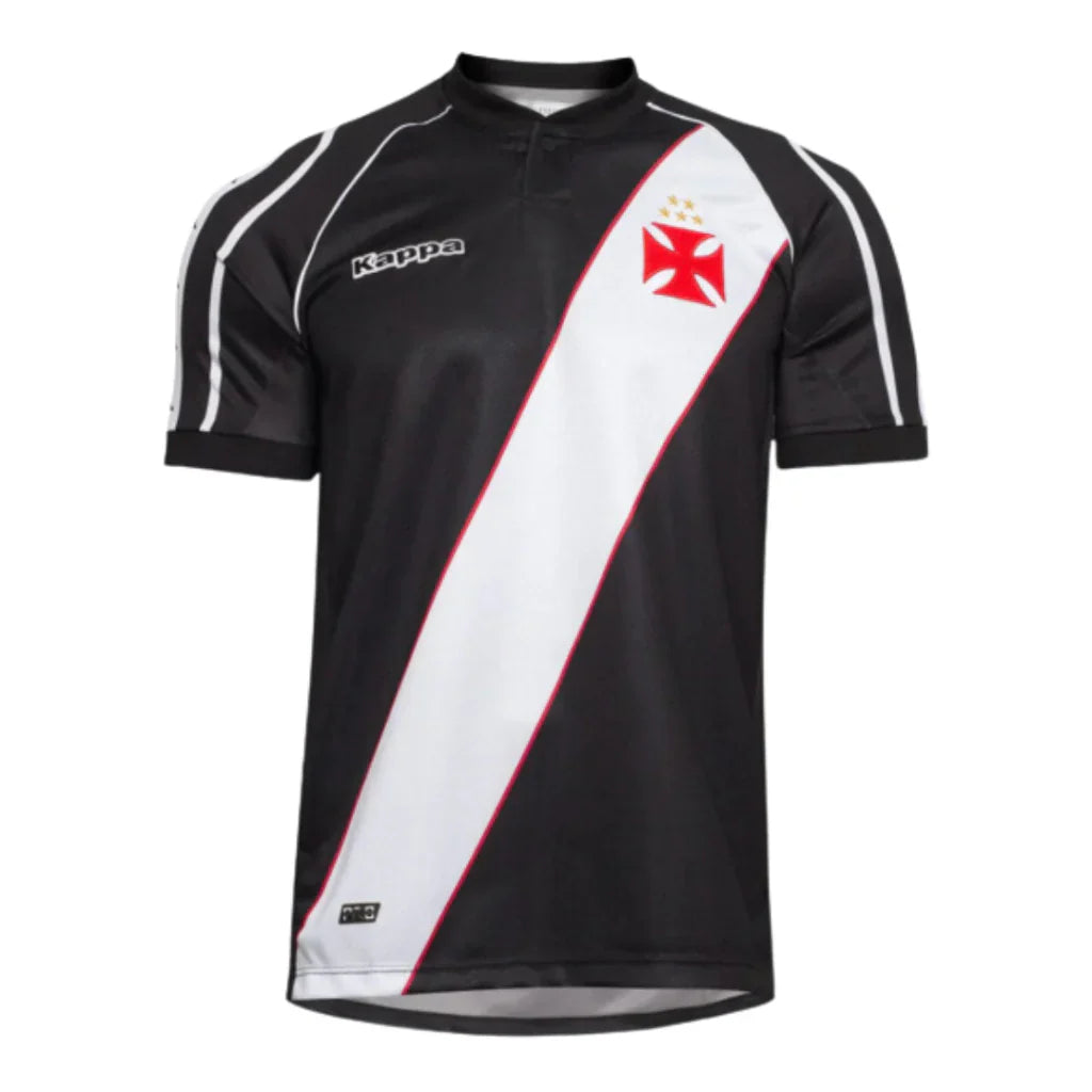 Camisa Vasco Retrô Away 1998 Torcedor Kappa Masculina - Preta