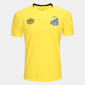 Camisa Santos 25/26 Treino Umbro Masculina - Amarelo+Preto