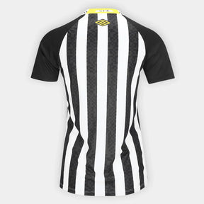 Camisa Santos II 25/26 s/n Umbro Torcedor Feminina - Preto+Branco