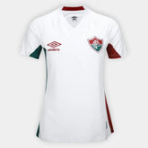 Camisa Fluminense II 25/26 s/n Torcedor Umbro Feminina - Branco+Vermelho
