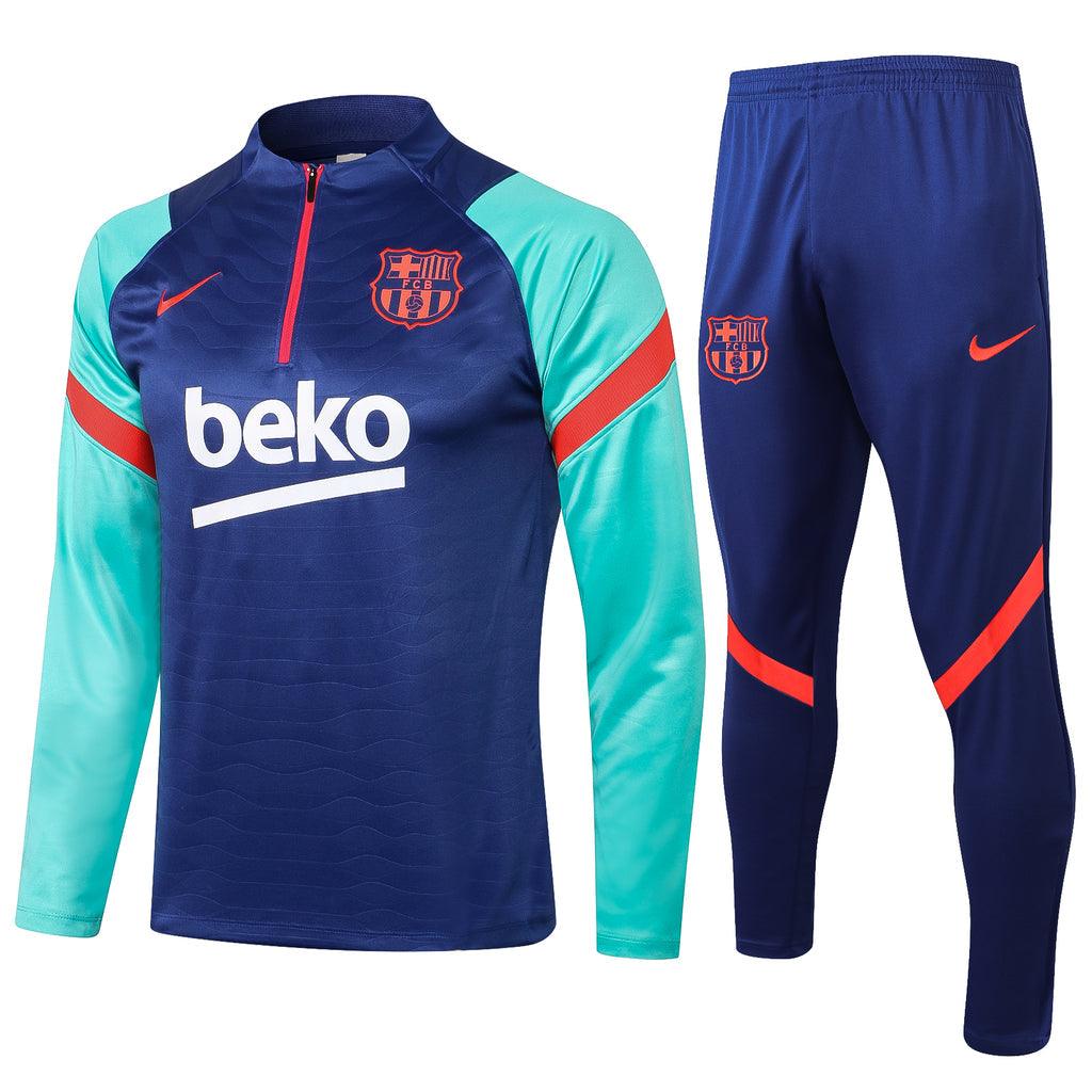 Conjunto Inverno Barcelona Azul Nike - Com Ziper