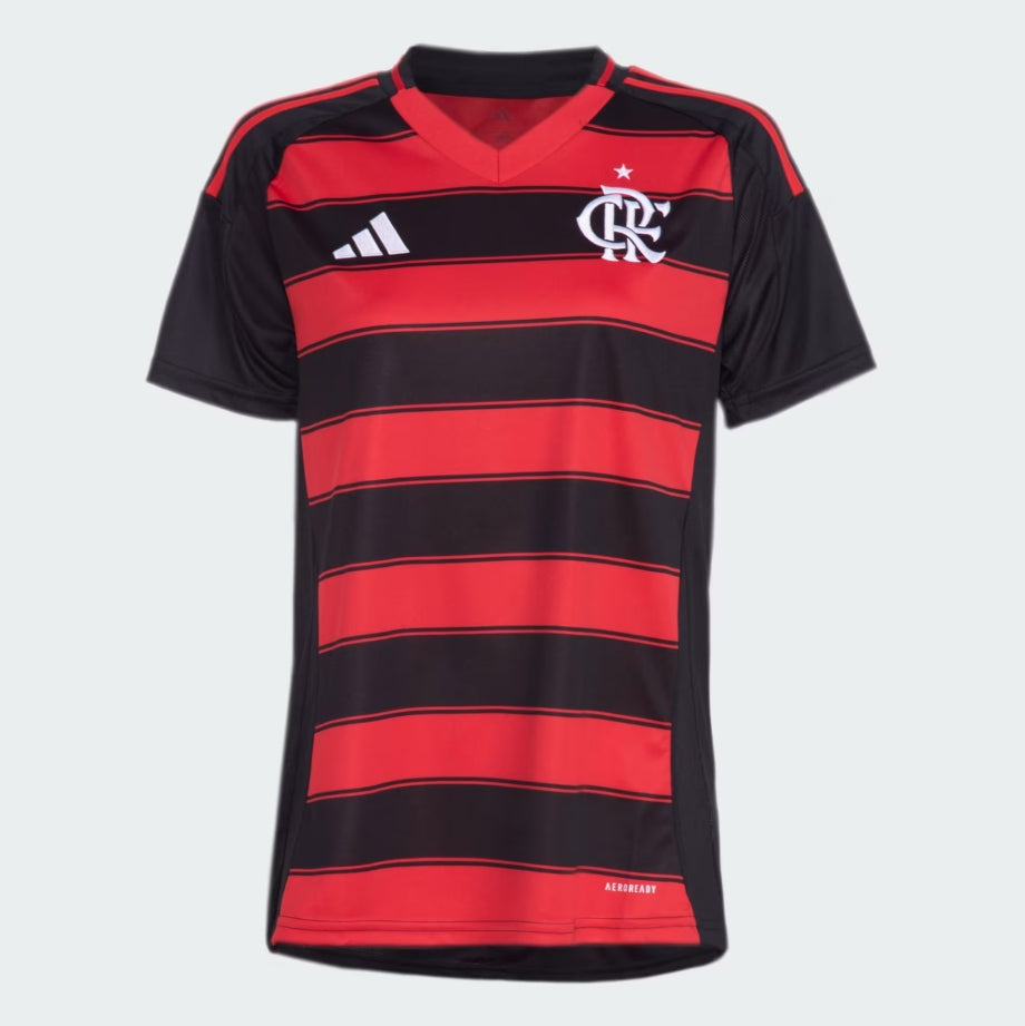 Camisa Flamengo I Titular 25/26 - Adidas Torcedor Feminina Lançamento