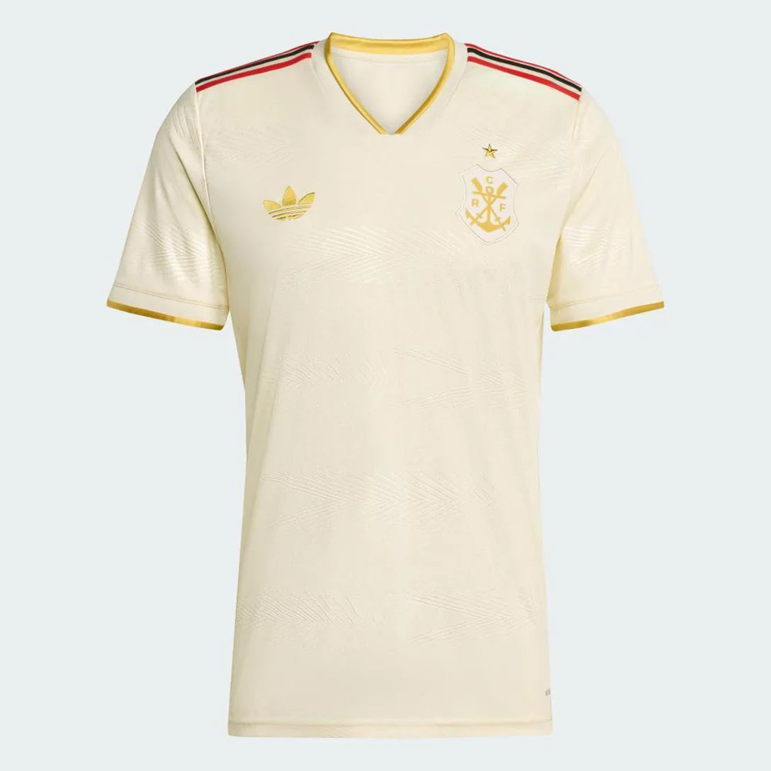 Camisa Flamengo III 25/26 Torcedor Adidas Masculina - Off White