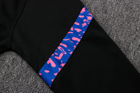 Conjunto Inverno Barcelona Preta e Roxa Nike - Com Fecho