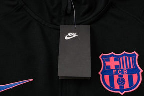 Conjunto Inverno Barcelona Preta e Roxa Nike - Com Fecho