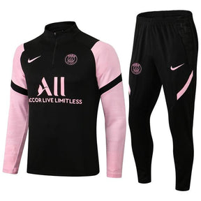Conjunto Inverno PSG Preta e Rosa Nike - Com Ziper