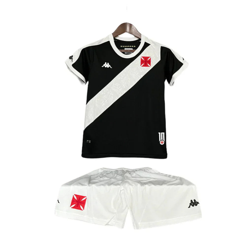 Kit Infantil Vasco da Gama I 24/25 Kappa - Preto